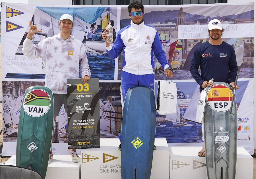 Lorenzo Boscheti ganador de las Go Sailing Shop FKSS 2023 Palamós